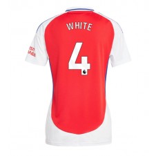 Arsenal Ben White #4 Hjemmedrakt Kvinner 2024-25 Kortermet